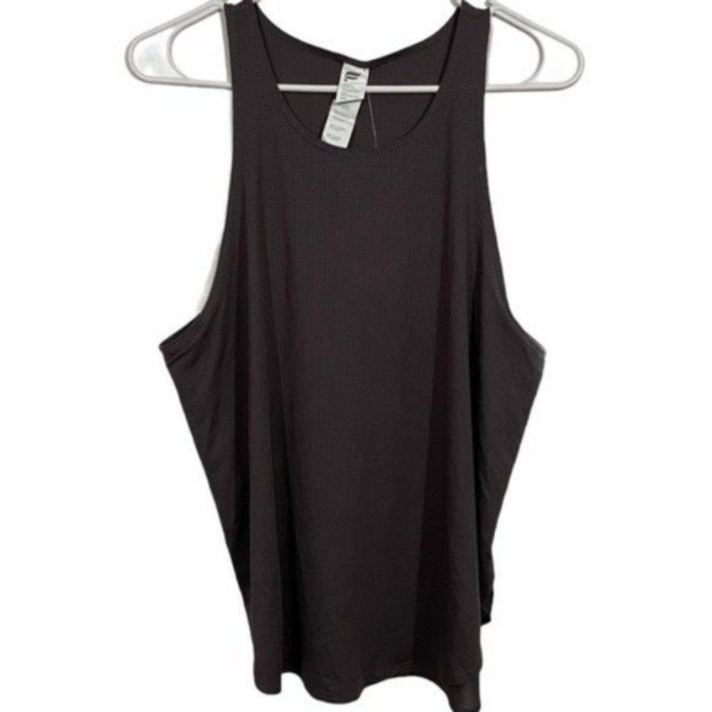 NWT Fabletics Mauve Split Mesh Active Tank Top